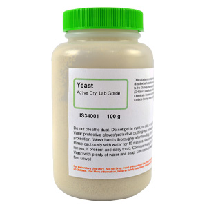Yeast, Active Dry, Lab Grade, 100g