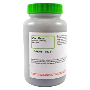Zinc Metal Granules (20 Mesh), Lab Grade, 500g