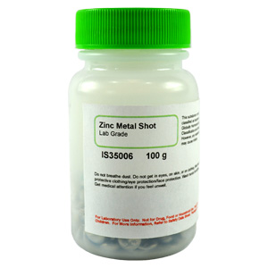 Zinc Metal Shot, Lab Grade, 100g