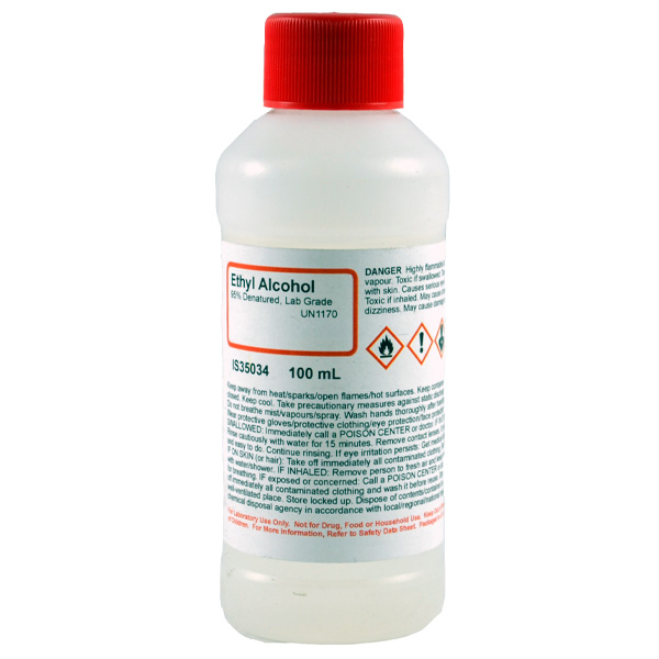 Ethyl Alcohol 95% Denatured, 100mL