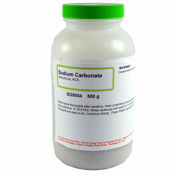 Sodium Carbonate Anhydrous, (Soda Ash), 500g