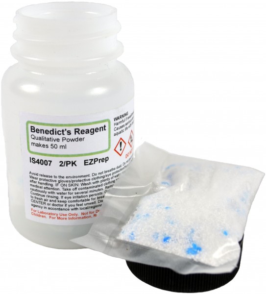 Benedicts Reagent EZ-Prep 2 pack to make 2 x 50mL Qualitative Solution