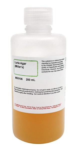 Luria Agar (Miller's),  Prepared Microbiological Media